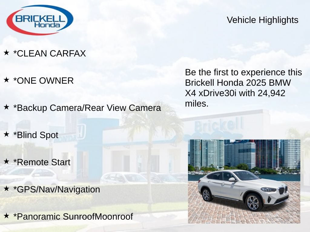 Used 2025 BMW X4 xDrive30i AWD/4WD image 8