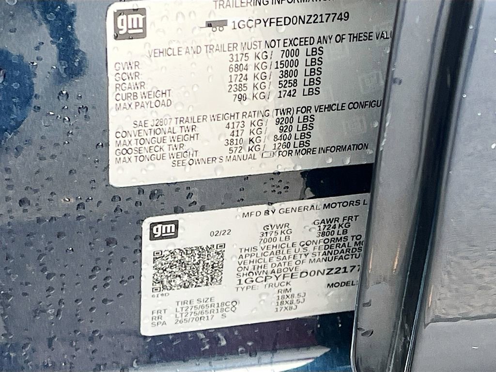 Used 2022 Chevrolet Silverado 1500 LT Trail Boss w/ Safety Package image 32