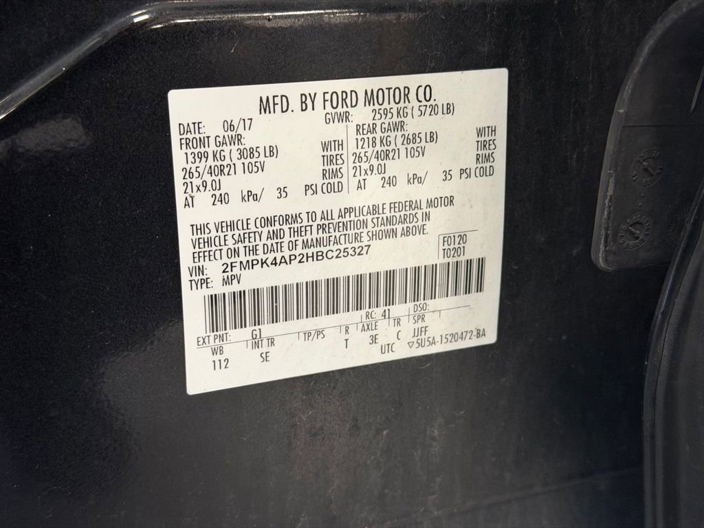 Used 2017 Ford Edge Sport w/ Equipment Group 401A AWD/4WD image 29