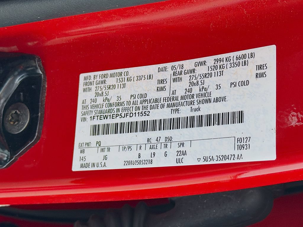Used 2018 Ford F150 XL w/ Equipment Group 101A Mid AWD/4WD image 36