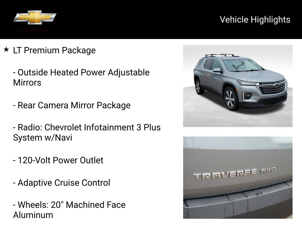Certified 2023 Chevrolet Traverse LT w/ LT Premium Package AWD/4WD image 19