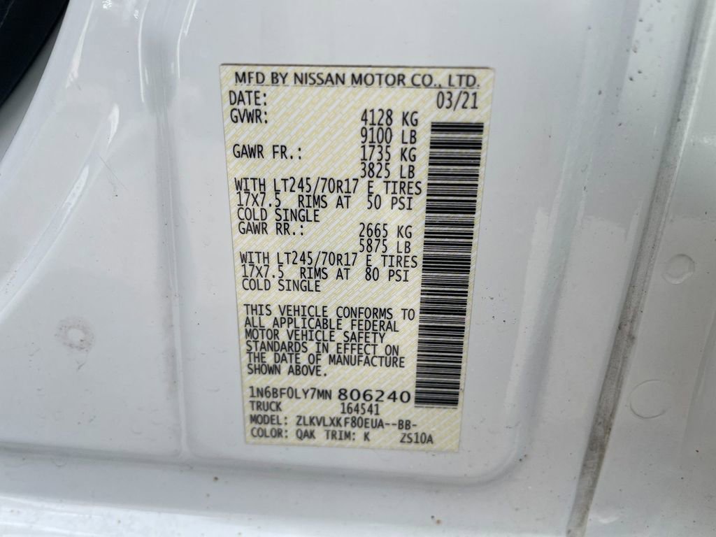 Used 2021 Nissan NV 2500 SV image 33