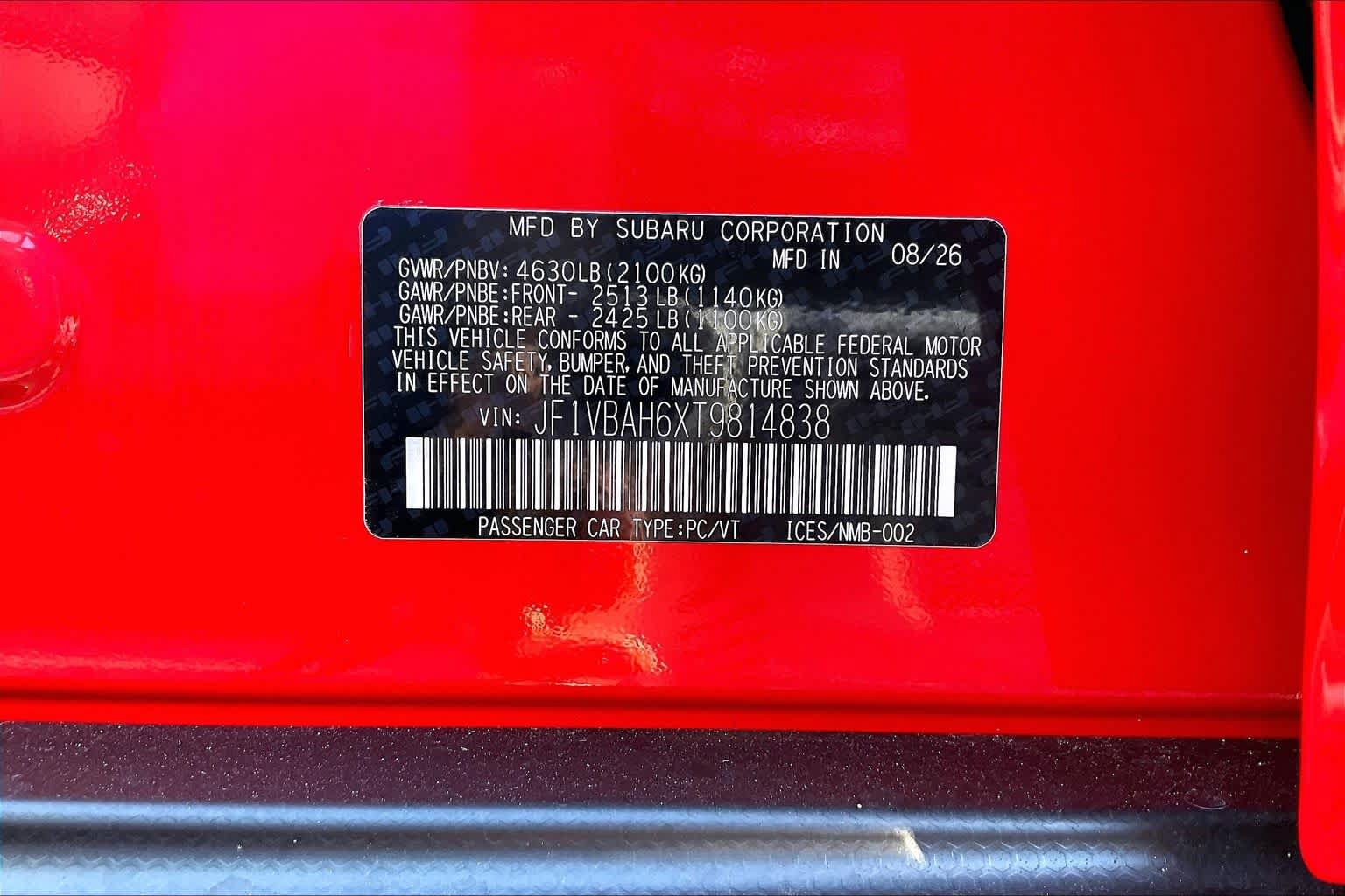 New 2026 Subaru WRX Premium AWD/4WD image 22