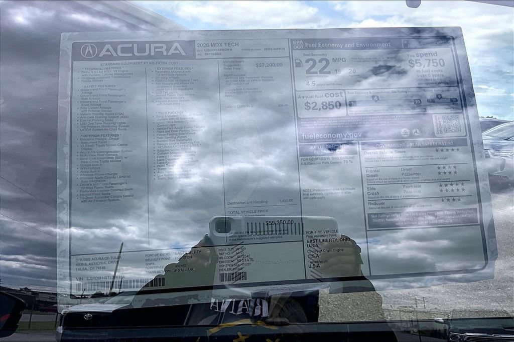 New 2026 Acura MDX w/ Technology Package FWD image 39