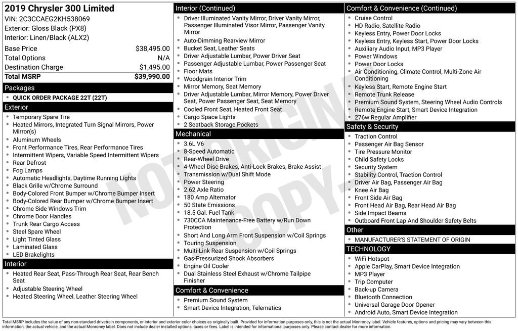 Used 2019 Chrysler 300 Limited image 12