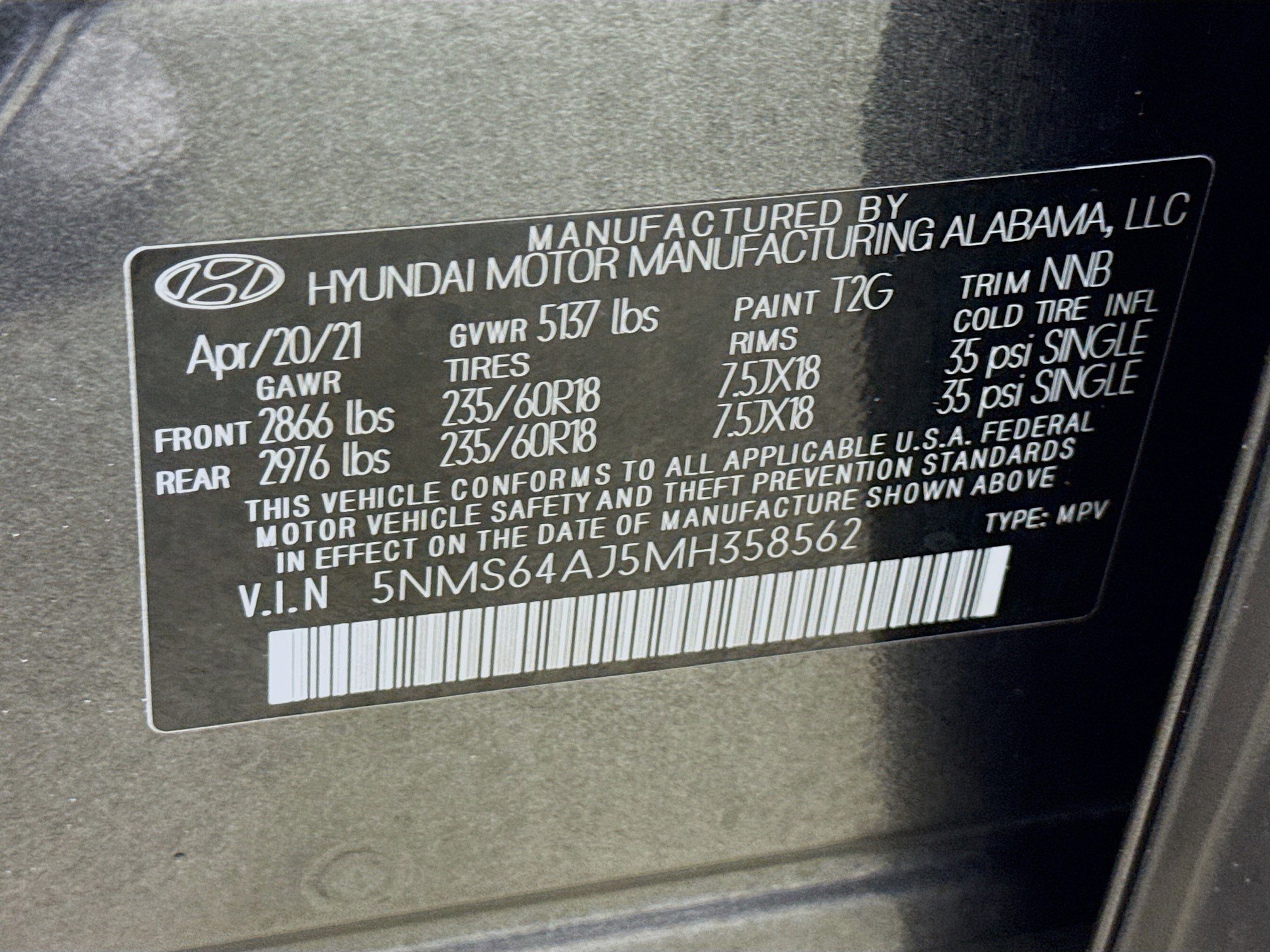 Used 2021 Hyundai Santa Fe SEL w/ Convenience Package image 40