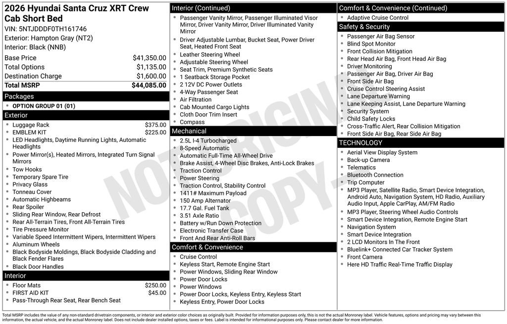 New 2026 Hyundai Santa Cruz XRT AWD/4WD image 24