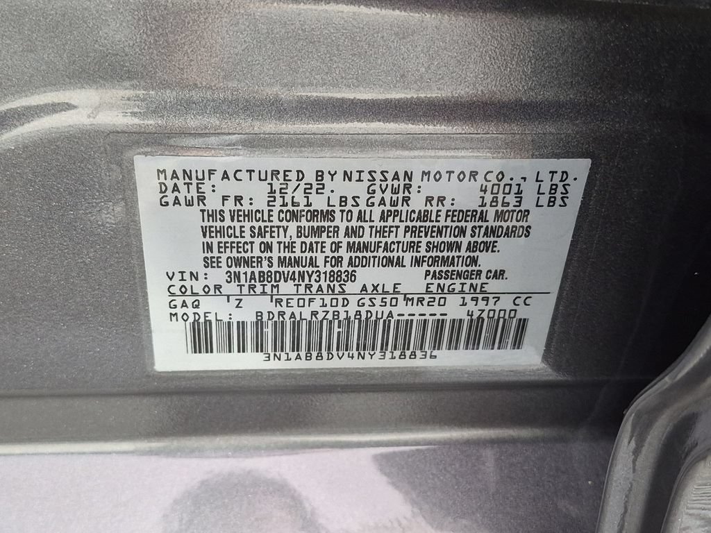 Used 2022 Nissan Sentra SR w/ Trunk Package FWD image 38