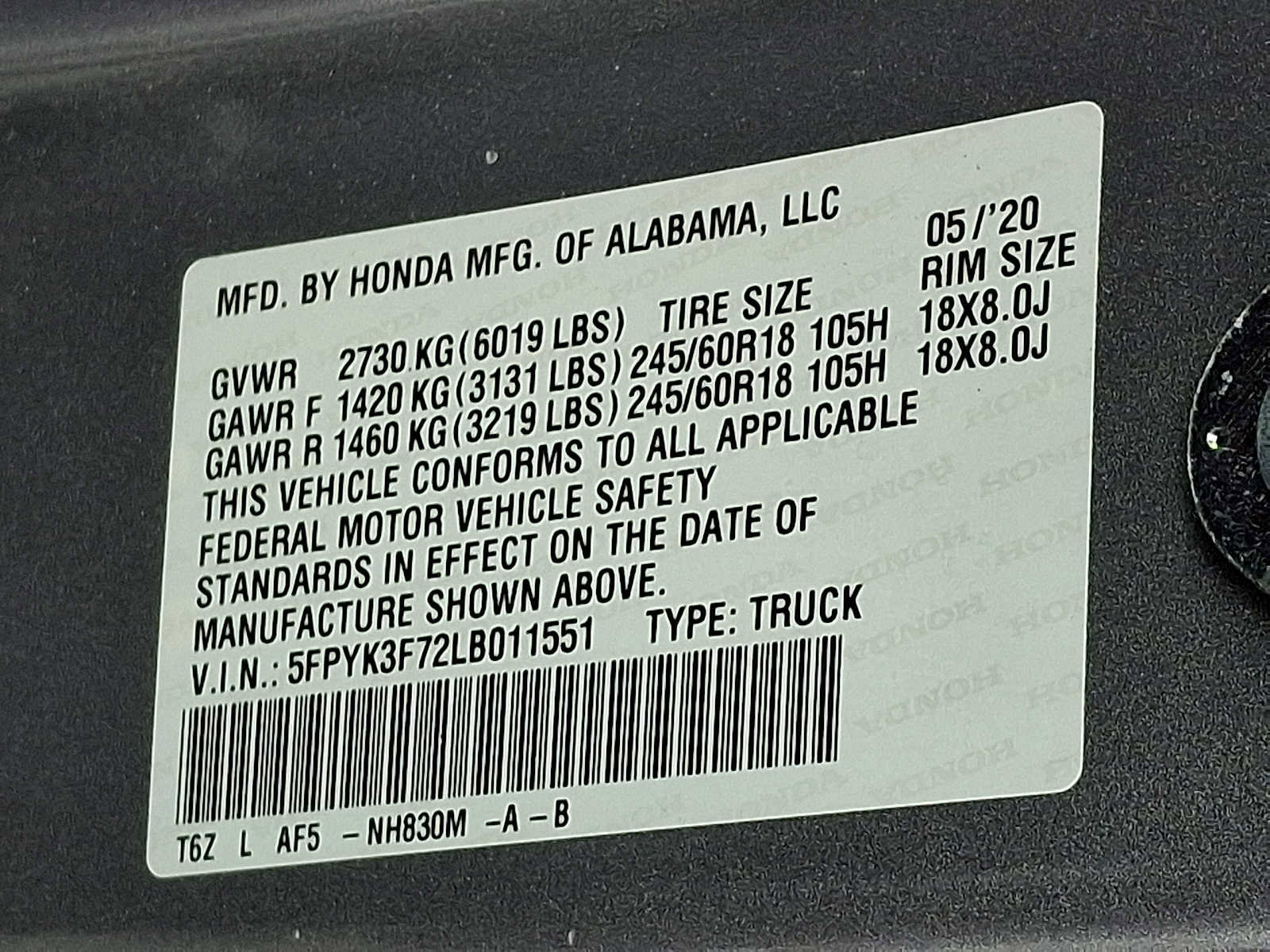 Used 2020 Honda Ridgeline RTL-E image 26