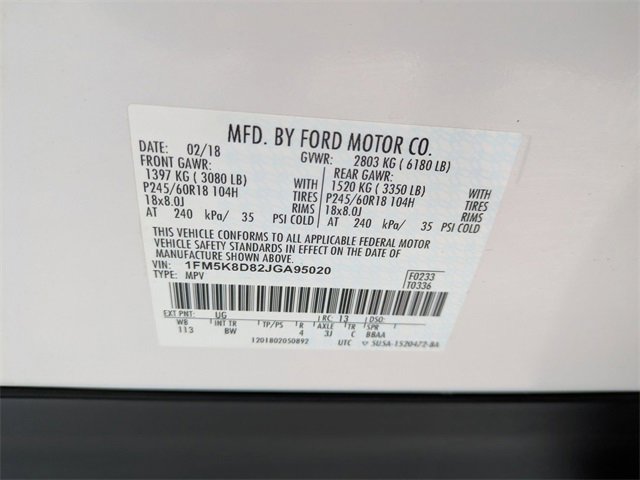 Certified 2018 Ford Explorer XLT w/ Equipment Group 202A image 28