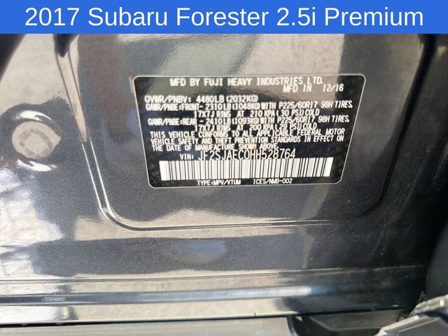 Used 2017 Subaru Forester 2.5i Premium w/ All-Weather Package AWD/4WD image 31
