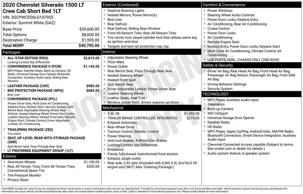 Used 2020 Chevrolet Silverado 1500 LT w/ All-Star Edition RWD image 9