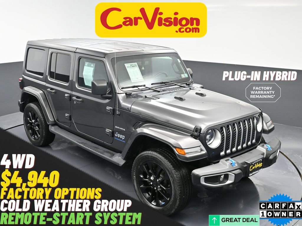 Used 2023 Jeep Wrangler Unlimited Sahara w/ Cold Weather Group image 1