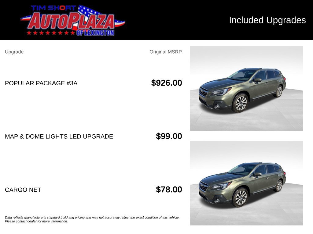 Used 2019 Subaru Outback 2.5i Touring w/ Popular Package #3A AWD/4WD image 15
