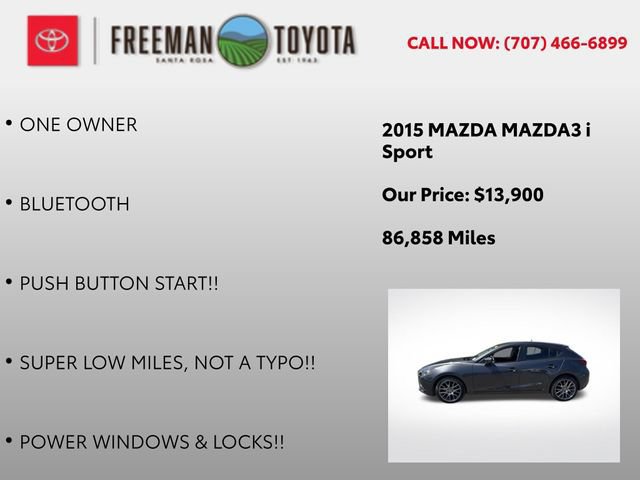 Used 2015 MAZDA MAZDA3 i Sport FWD image 5