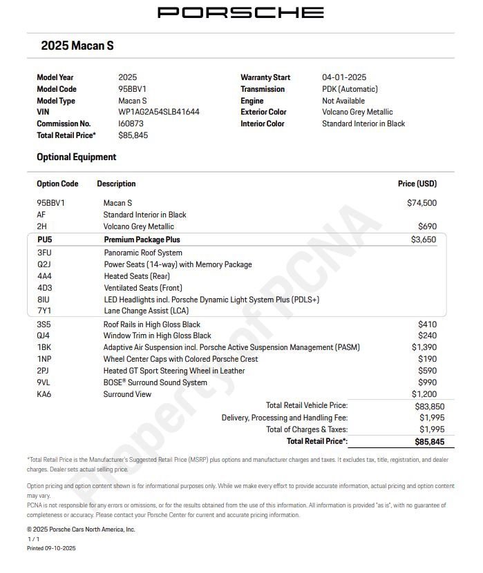 New 2025 Porsche Macan S image 6