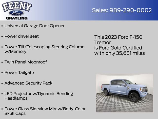Certified 2023 Ford F150 Tremor w/ Equipment Group 402A High image 26