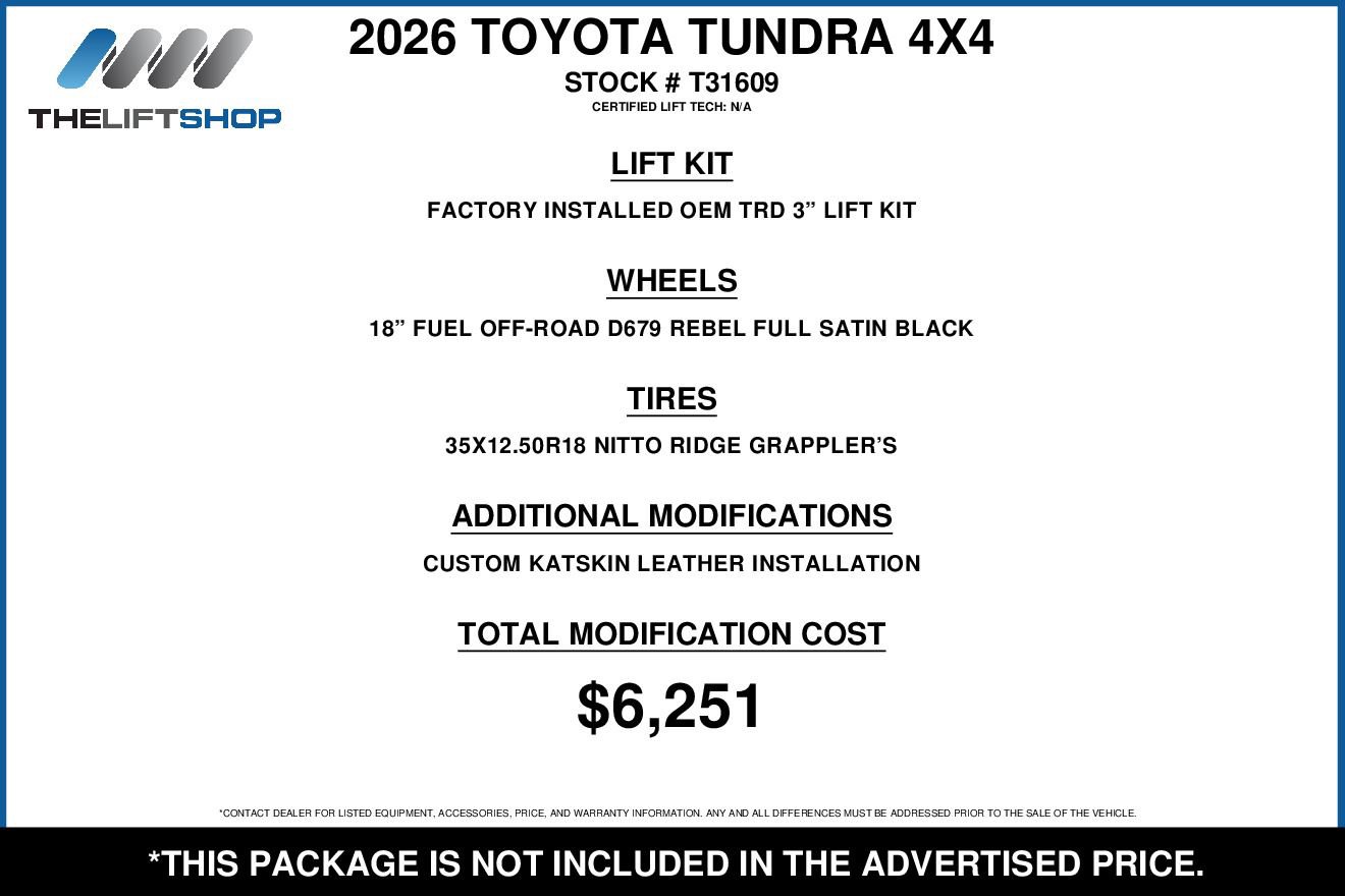 Used 2026 Toyota Tundra SR5 w/ TRD Off-Road Package image 2