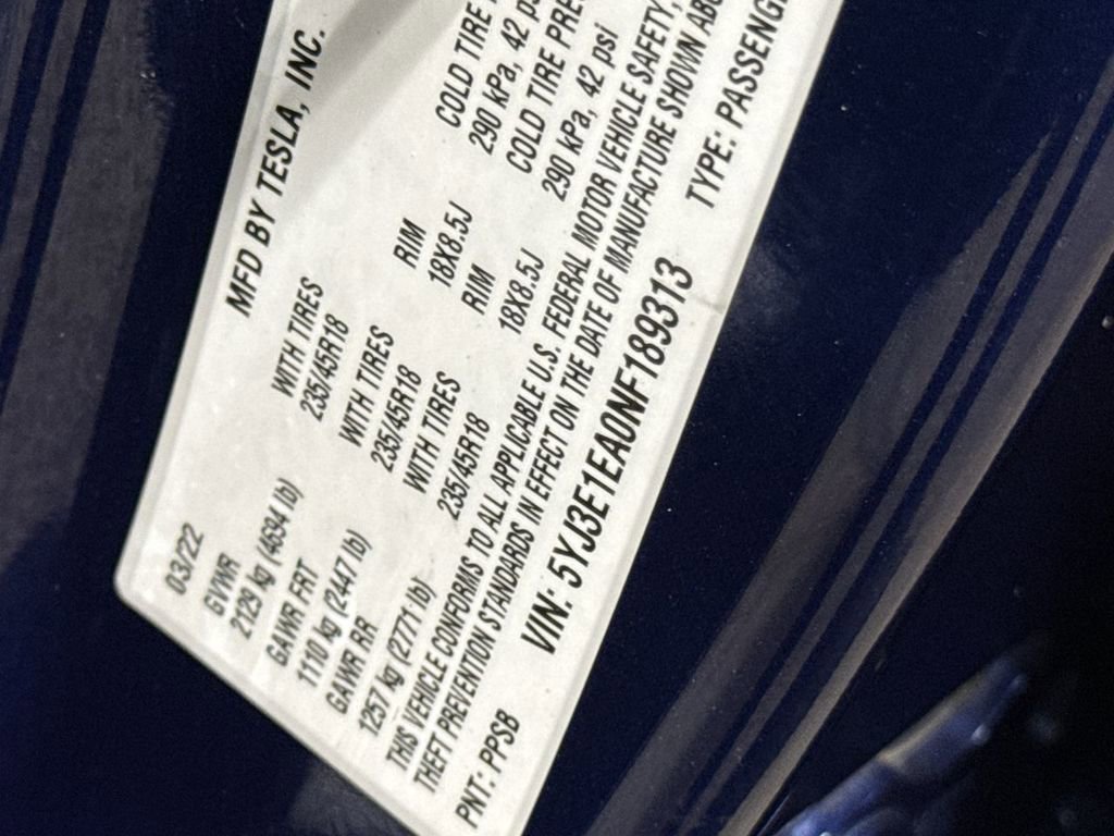Used 2022 Tesla Model 3 image 28