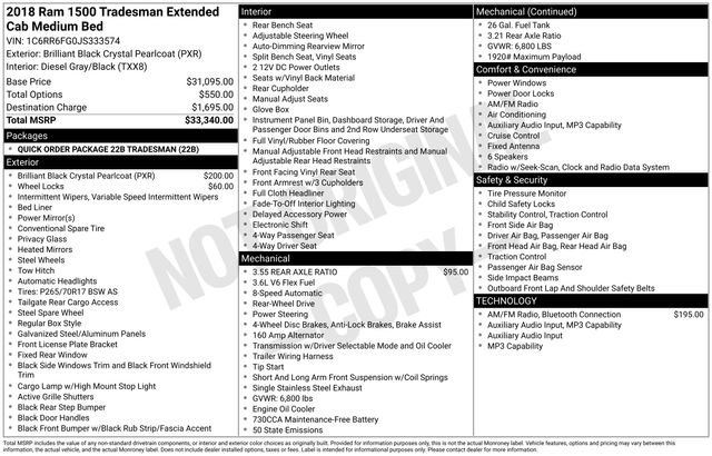 Used 2018 RAM 1500 Tradesman image 2