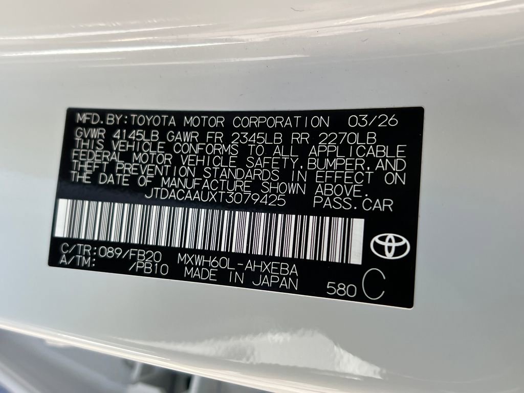 New 2026 Toyota Prius LE FWD image 26
