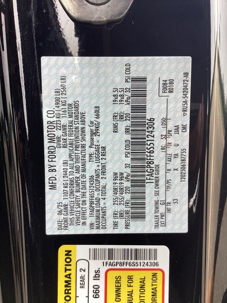 New 2025 Ford Mustang GT Premium RWD image 70