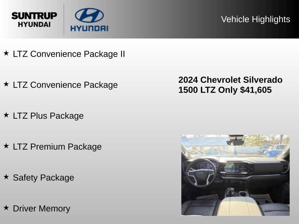 Used 2024 Chevrolet Silverado 1500 LTZ w/ LTZ Premium Package image 8