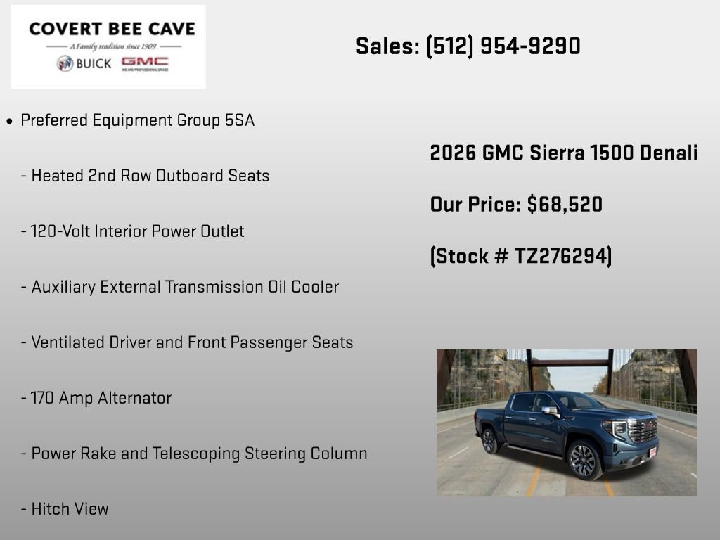New 2026 GMC Sierra 1500 Denali w/ Denali Reserve Package AWD/4WD image 24
