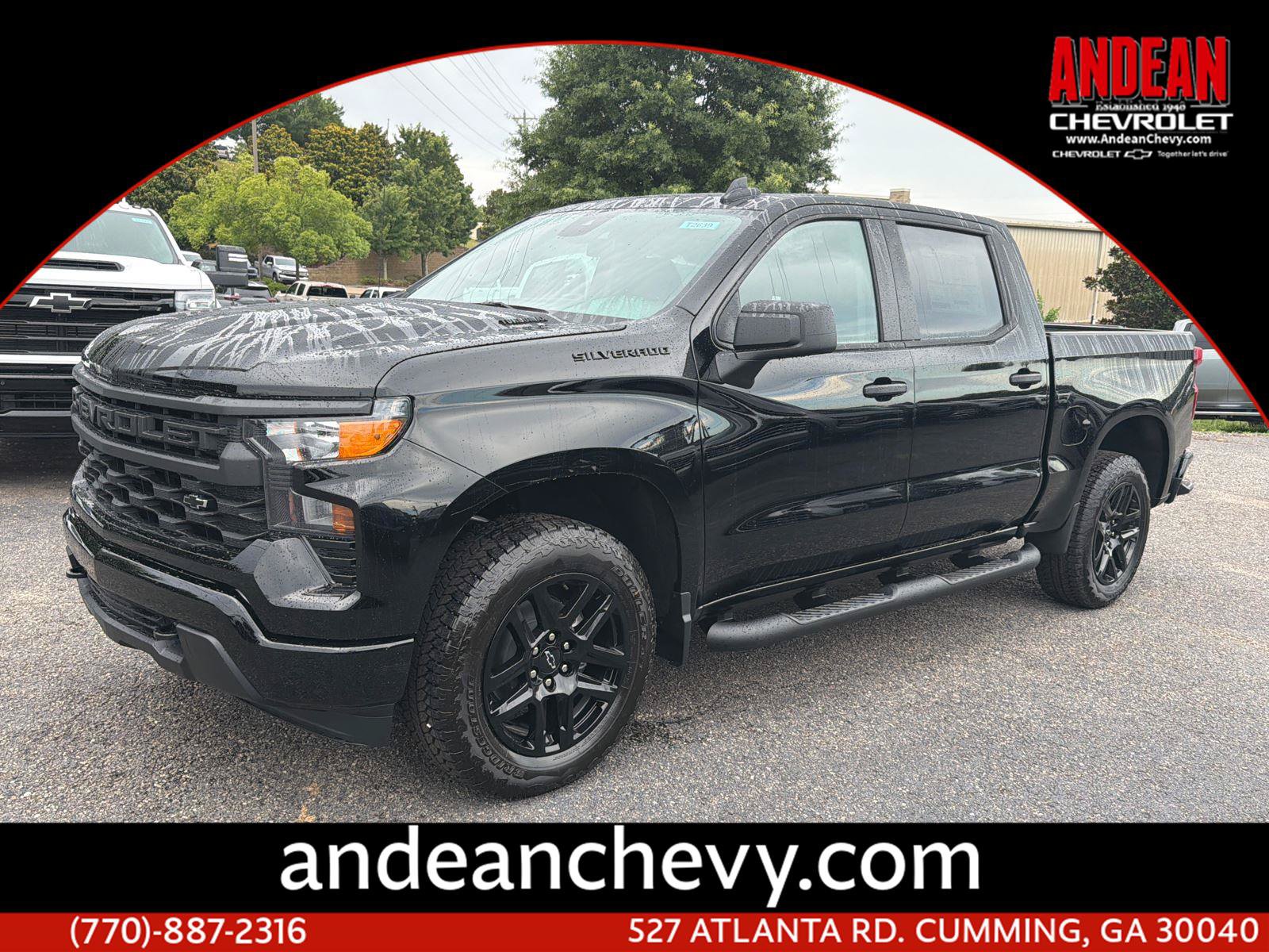 New 2026 Chevrolet Silverado 1500 Custom w/ Turbomax Blackout Package