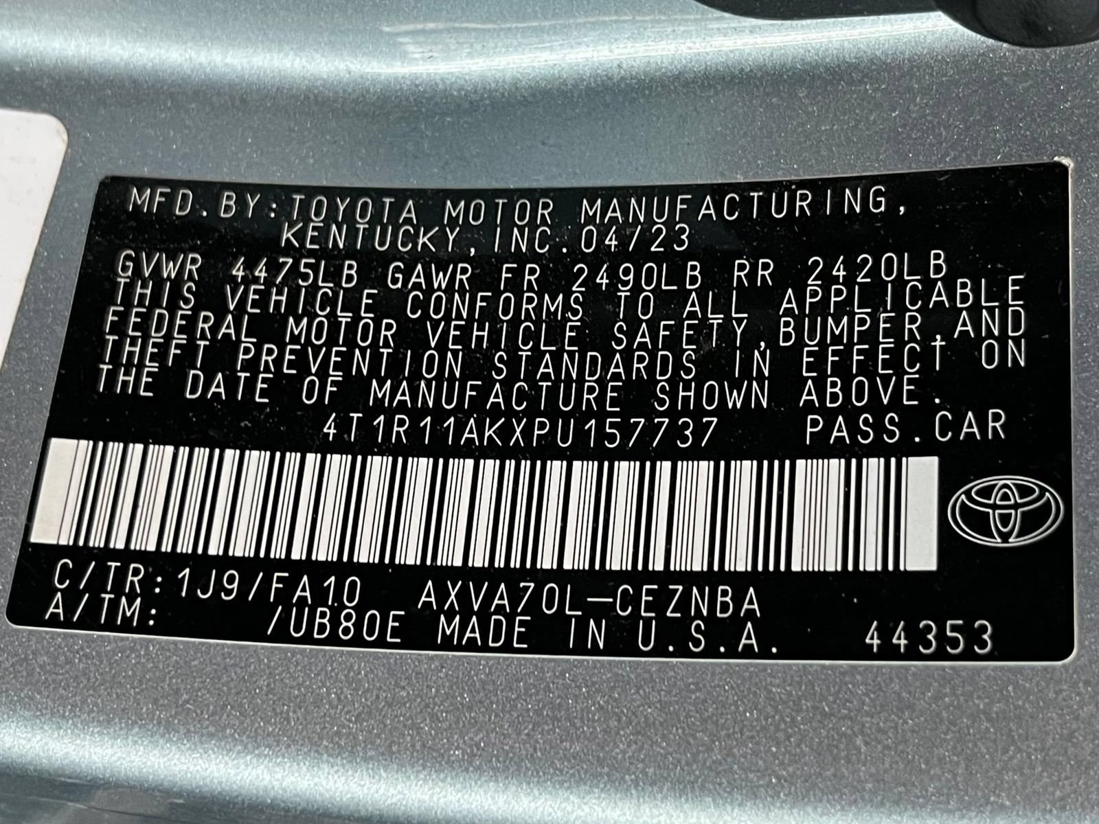 Used 2023 Toyota Camry LE w/ Convenience Package FWD image 18