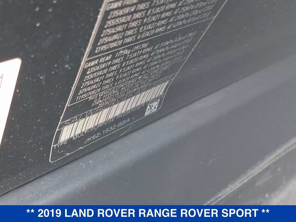 Used 2019 Land Rover Range Rover Sport HSE AWD/4WD image 35