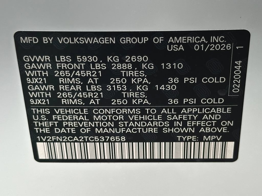 New 2026 Volkswagen Atlas SEL Premium R-Line AWD/4WD image 22