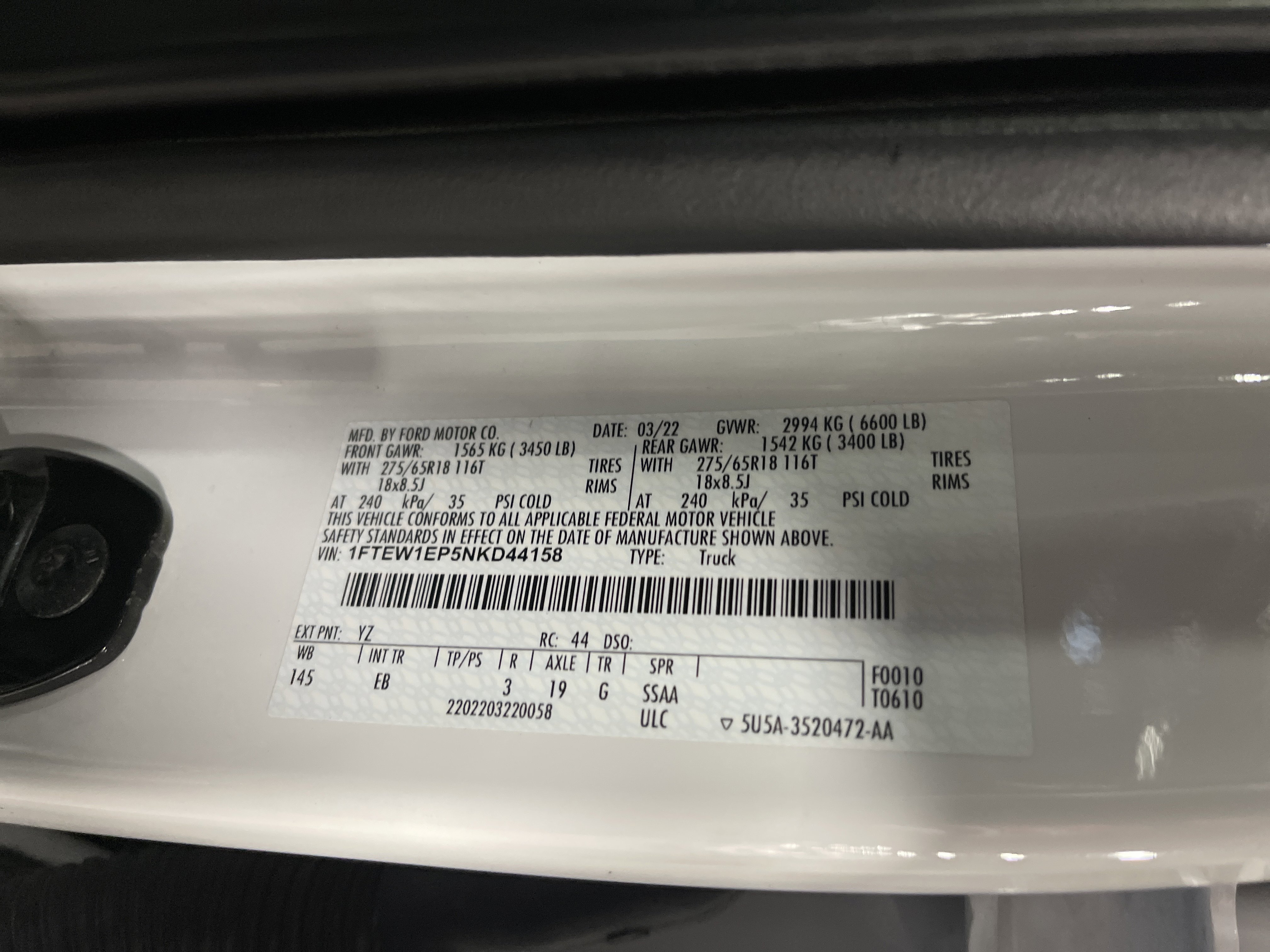 Used 2022 Ford F150 Lariat w/ Equipment Group 501A Mid image 28