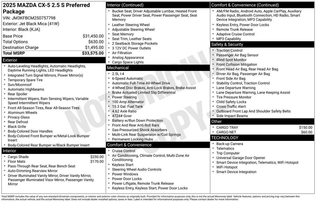 New 2025 MAZDA CX-5 AWD 2.5 S w/ Preferred Package image 6