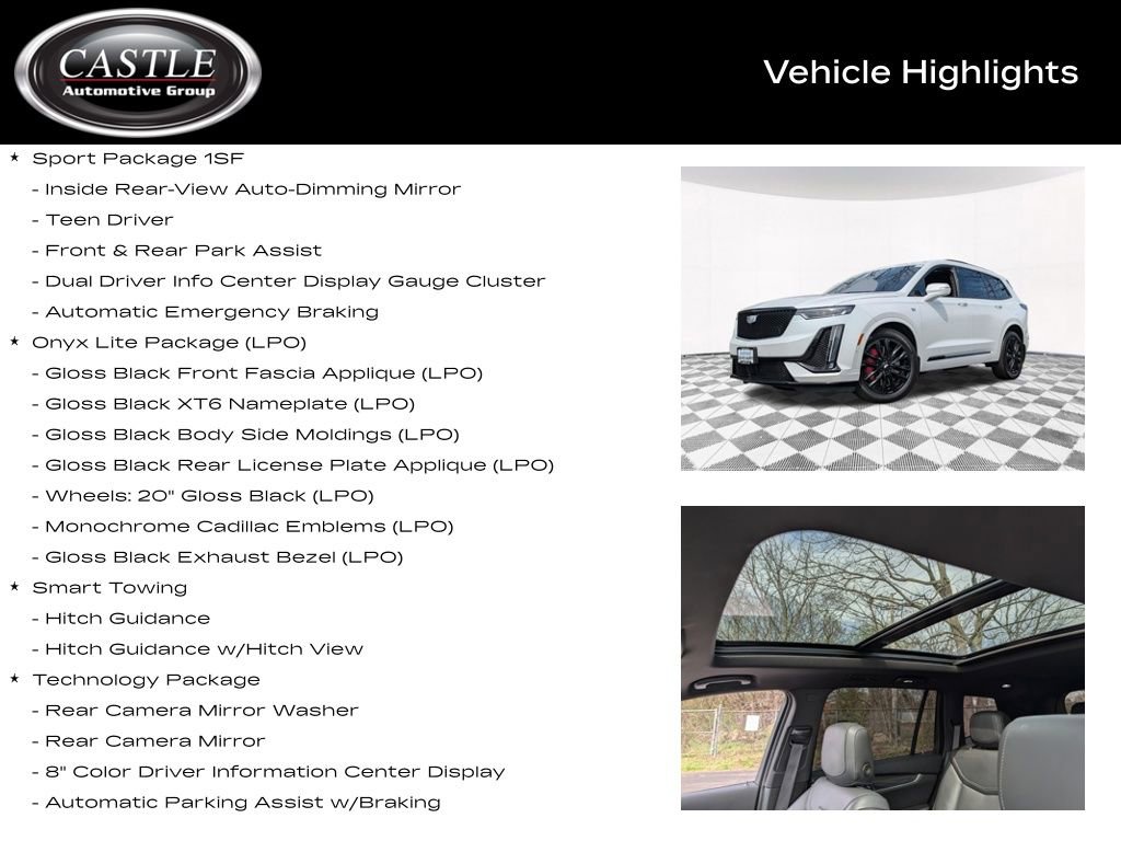 Used 2024 Cadillac XT6 Sport w/ LPO, Onyx Lite Package AWD/4WD image 3