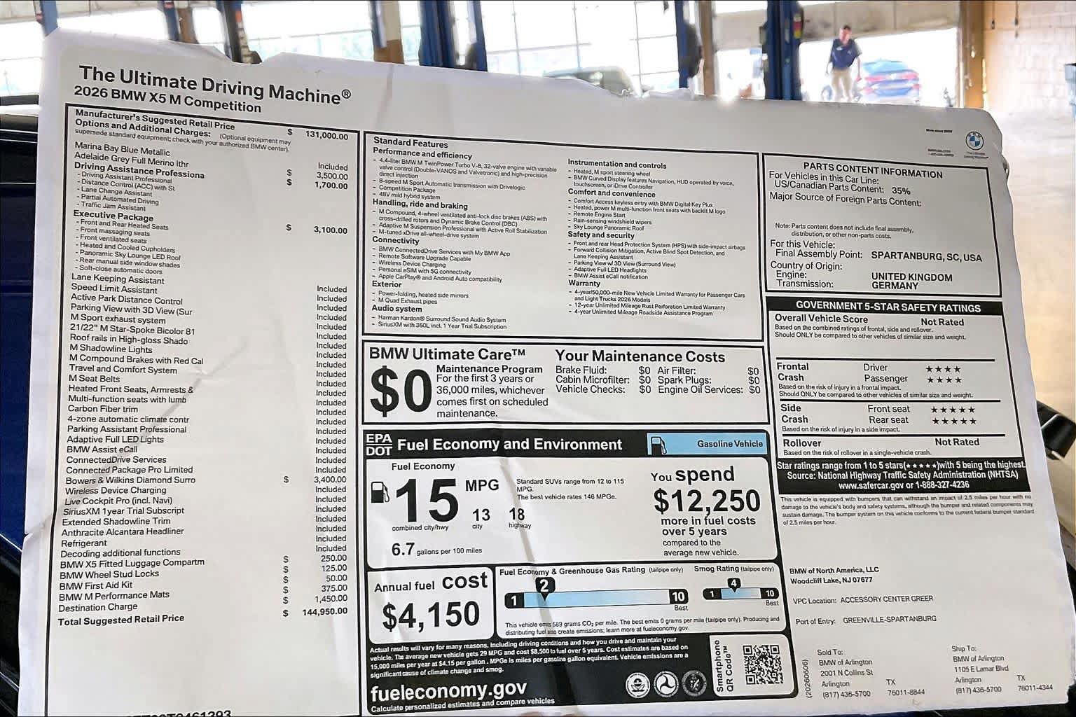 New 2026 BMW X5 M Competition w/ Executive Package AWD/4WD image 19