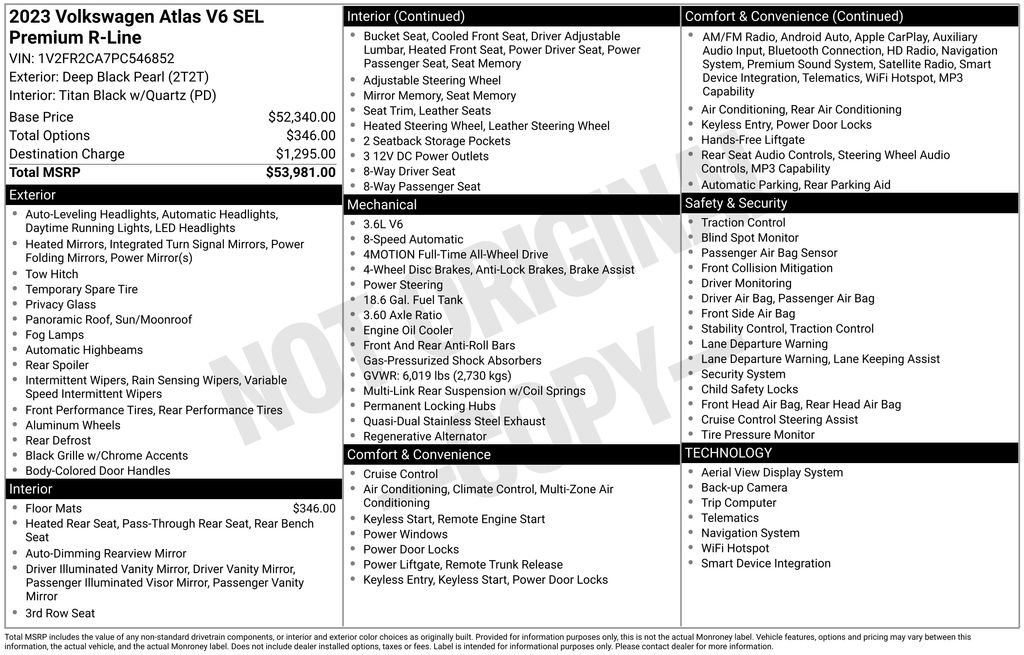 Used 2023 Volkswagen Atlas SEL Premium image 7