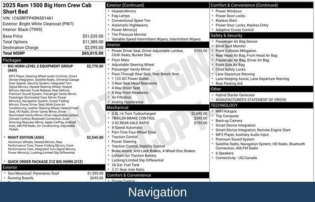 Used 2025 RAM 1500 Big Horn AWD/4WD image 4