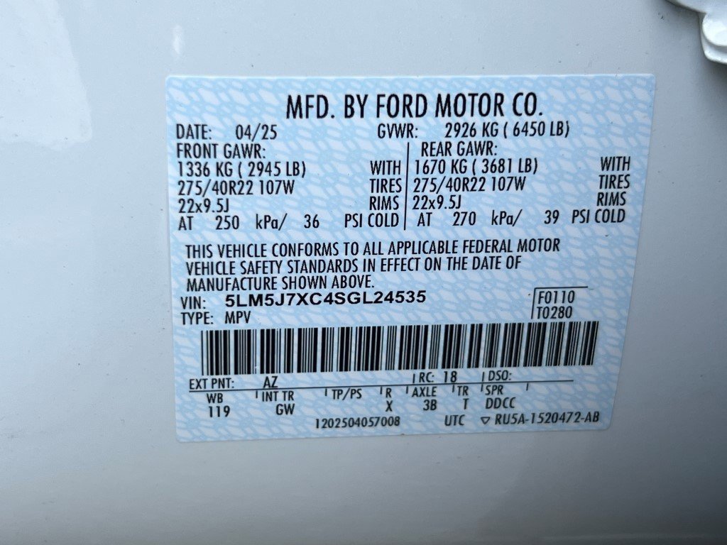 New 2025 Lincoln Aviator Reserve w/ Illumination Package image 23