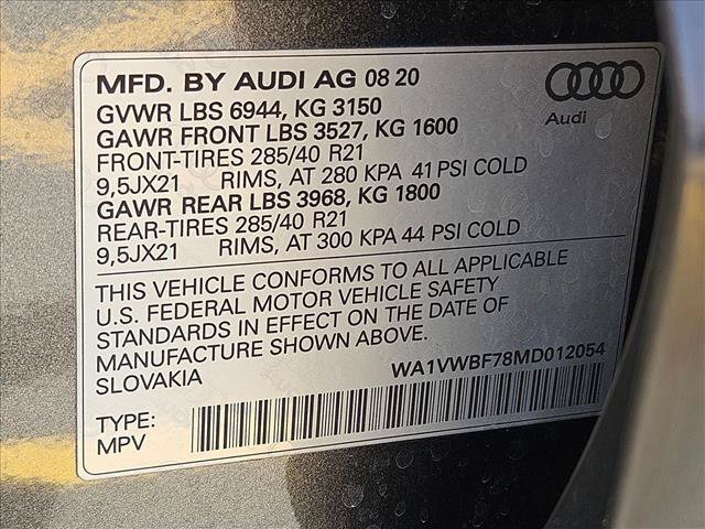 Used 2021 Audi SQ7 Prestige w/ Prestige Package AWD/4WD image 29