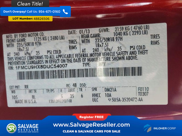 Used 2013 Ford Escape SEL AWD/4WD image 17