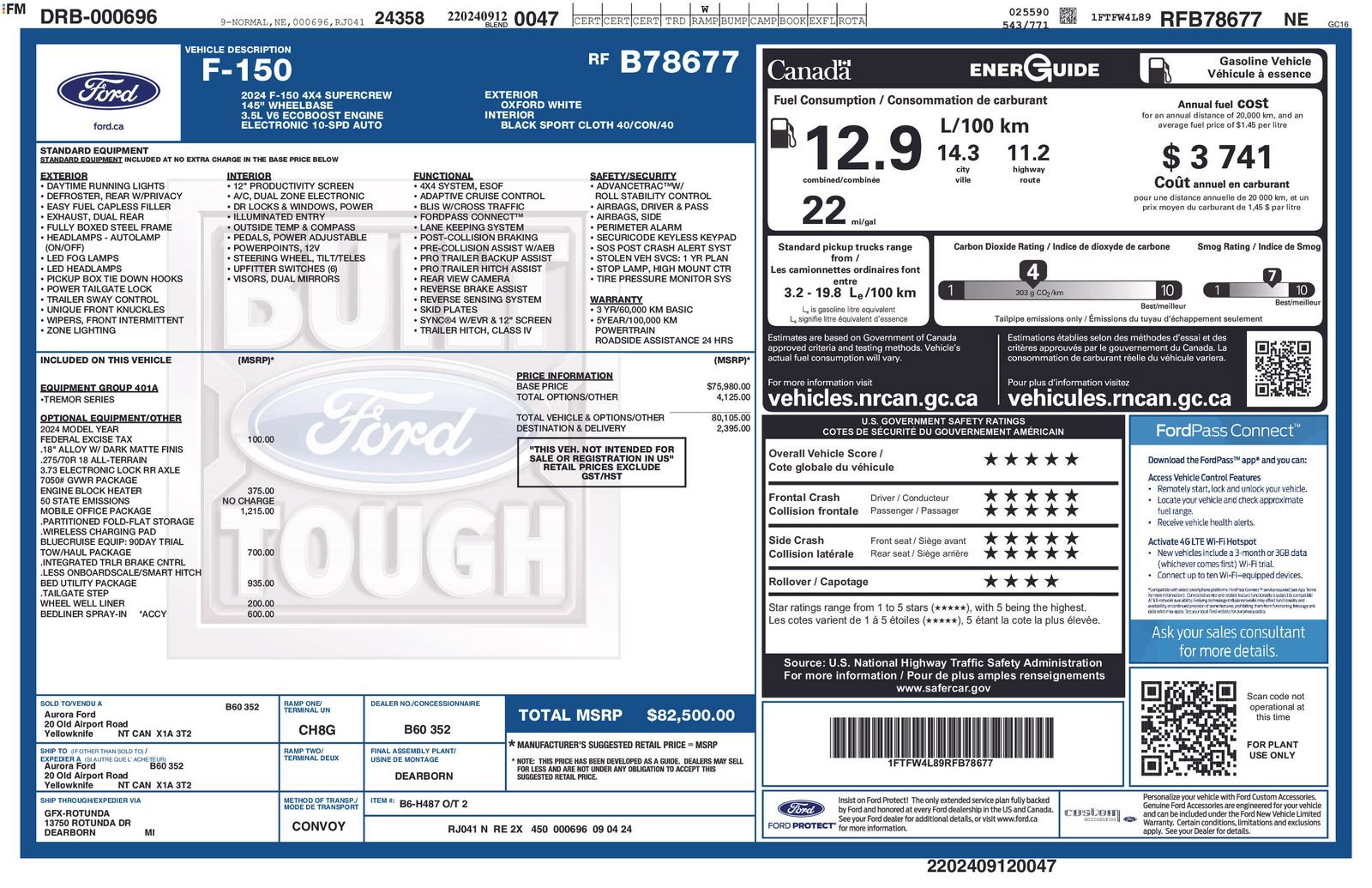 Used 2024 Ford F150 Tremor w/ Mobile Office Package AWD/4WD image 36