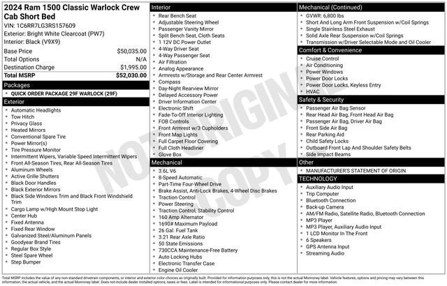 Used 2024 RAM 1500 Warlock AWD/4WD image 29