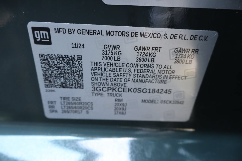 Certified 2025 Chevrolet Silverado 1500 Custom Trail Boss AWD/4WD image 29