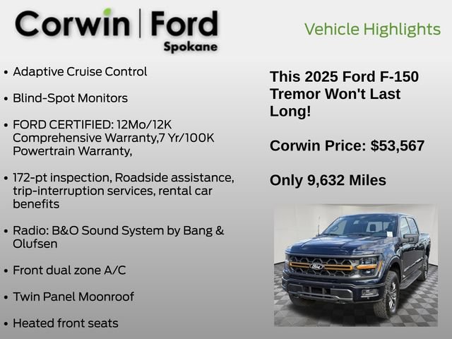 Certified 2025 Ford F150 Tremor AWD/4WD image 7