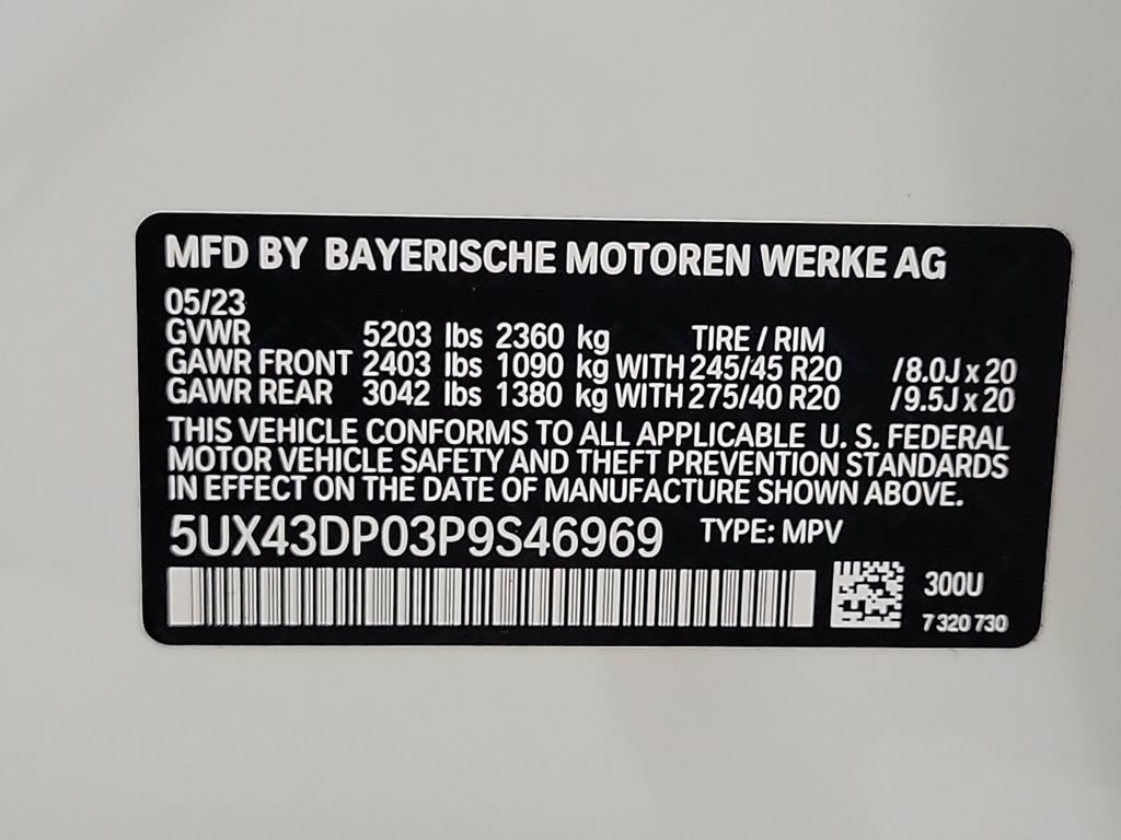 Certified 2023 BMW X3 sDrive30i w/ M Sport Package RWD image 31