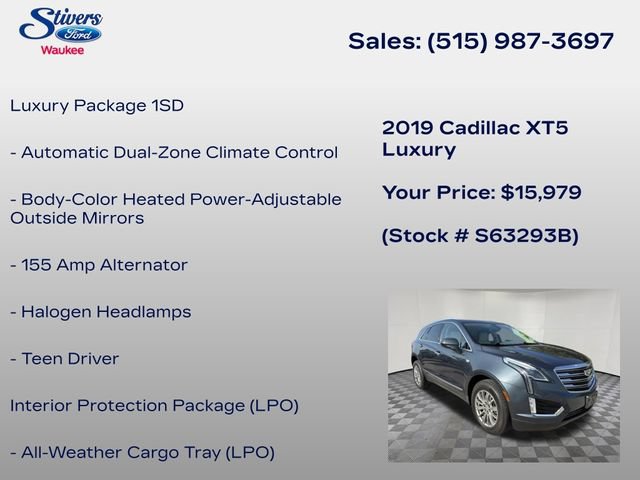 Used 2019 Cadillac XT5 Luxury AWD/4WD image 8