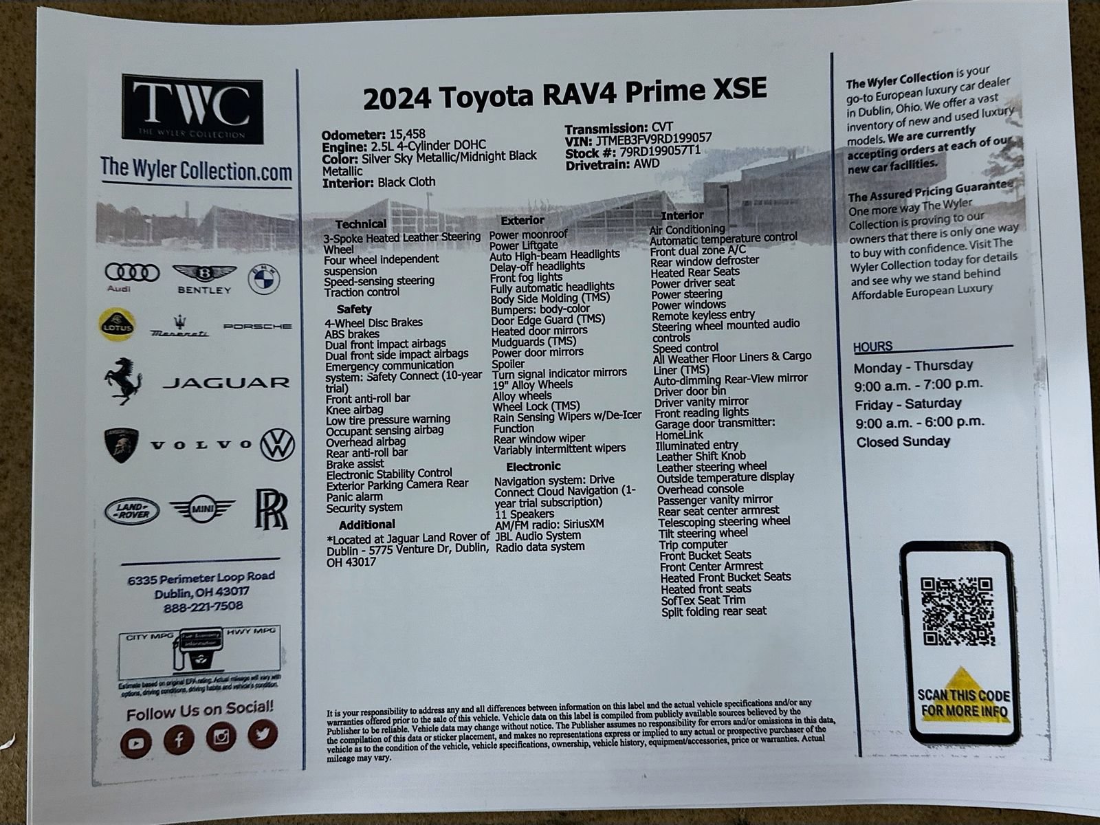Used 2024 Toyota RAV4 XSE w/ Weather Package AWD/4WD image 47