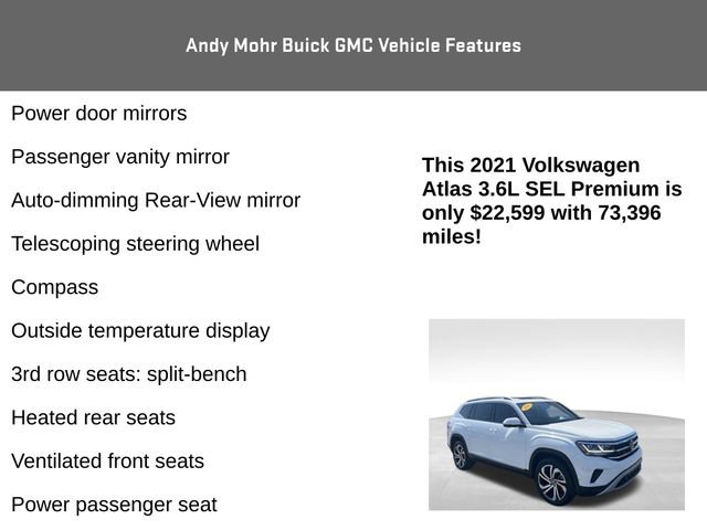 Used 2021 Volkswagen Atlas SEL Premium AWD/4WD image 12