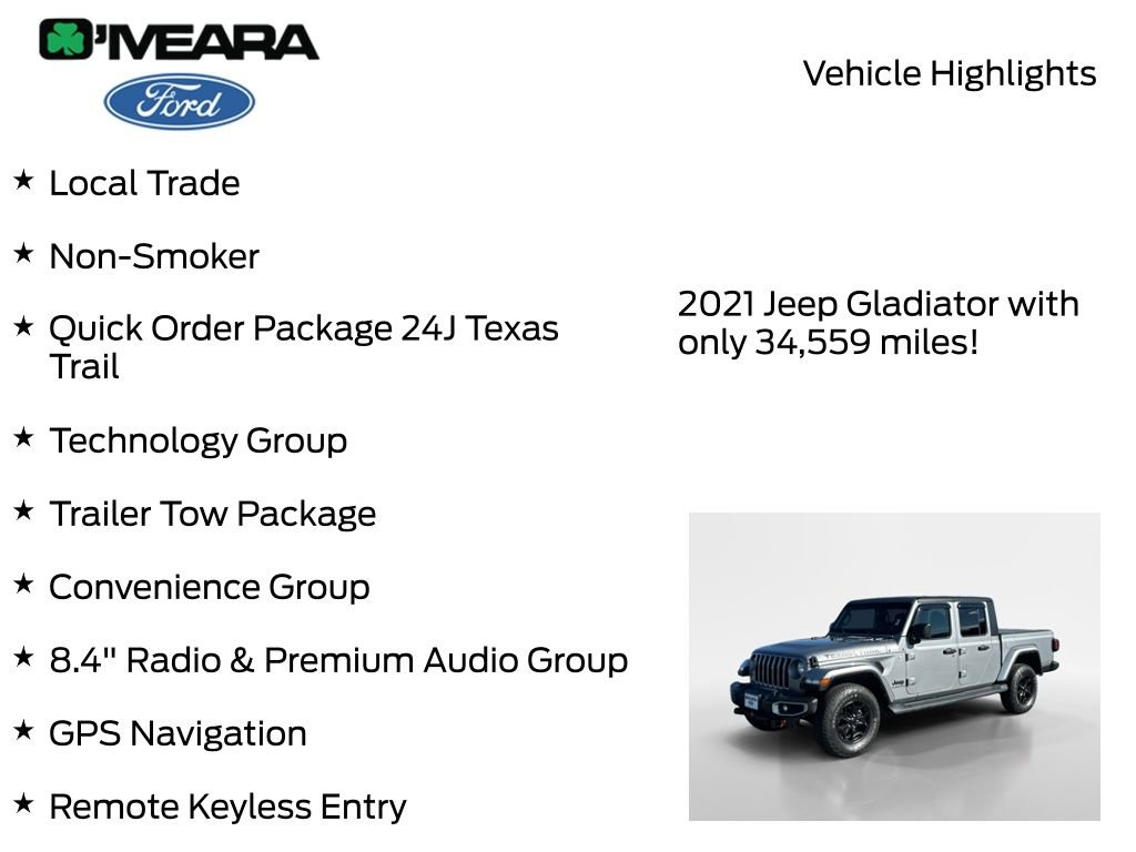 Used 2021 Jeep Gladiator Sport AWD/4WD image 8